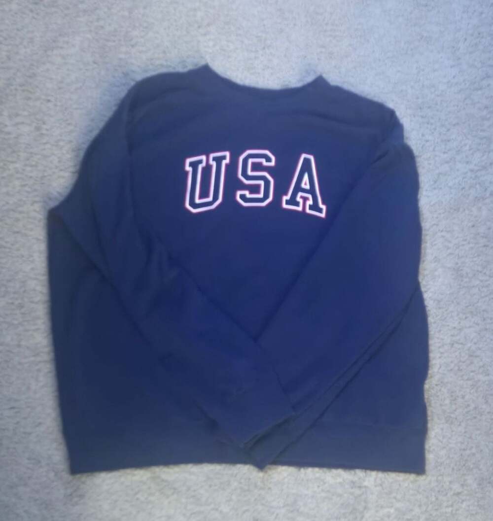 Goodfellow & Co USA Graphic Sweatshirt Navy Blue